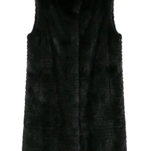 [BUNJANG] Mink Fur Vest Brownish Black / 밍크 퍼 베스트