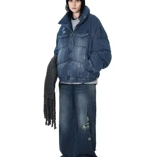 [BUNJANG] Ader Error Nox Puffer Jacket Blue / [M] 아더에러 녹스 nox 푸퍼 자켓 블루