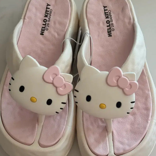 [BUNJANG] Sanrio Hello Kitty Sandals (255mm) / 산리오) 키티 쪼리 255mm