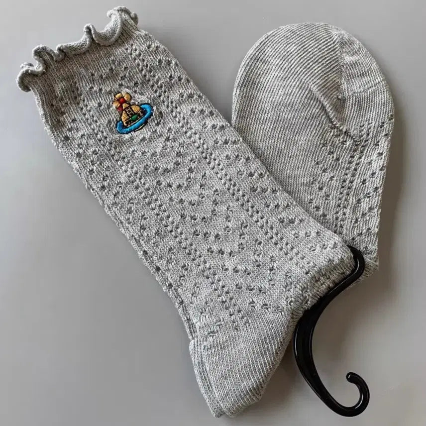 [BUNJANG] Vivienne Westwood ORB Socks Grey / 비비안웨스트우드 오알비 양말 그레이