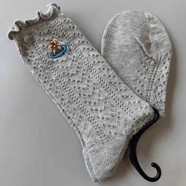 [BUNJANG] Vivienne Westwood ORB Socks Grey / 비비안웨스트우드 오알비 양말 그레이