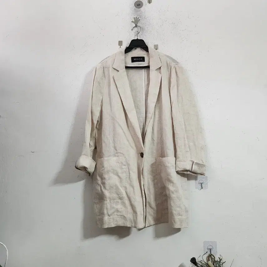[BUNJANG] Linen Ivory Jacket / 린넨아이보리자켓