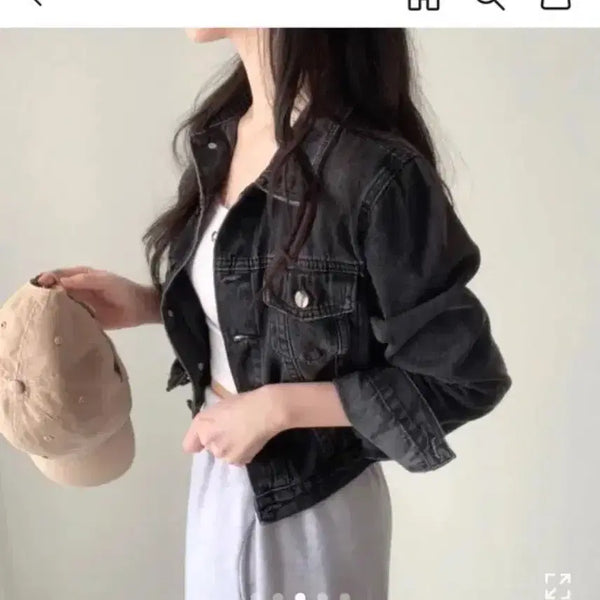 [BUNJANG] Black Denim Jacket / 흑청 자켓