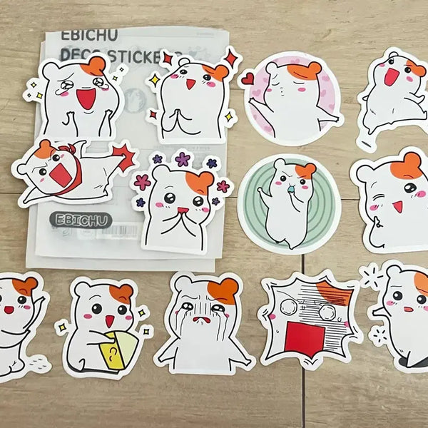 [BUNJANG] Ebichu 13 Types Deco Sticker Bundle Set / 에비츄 데코 스티커 13종 일괄 양도