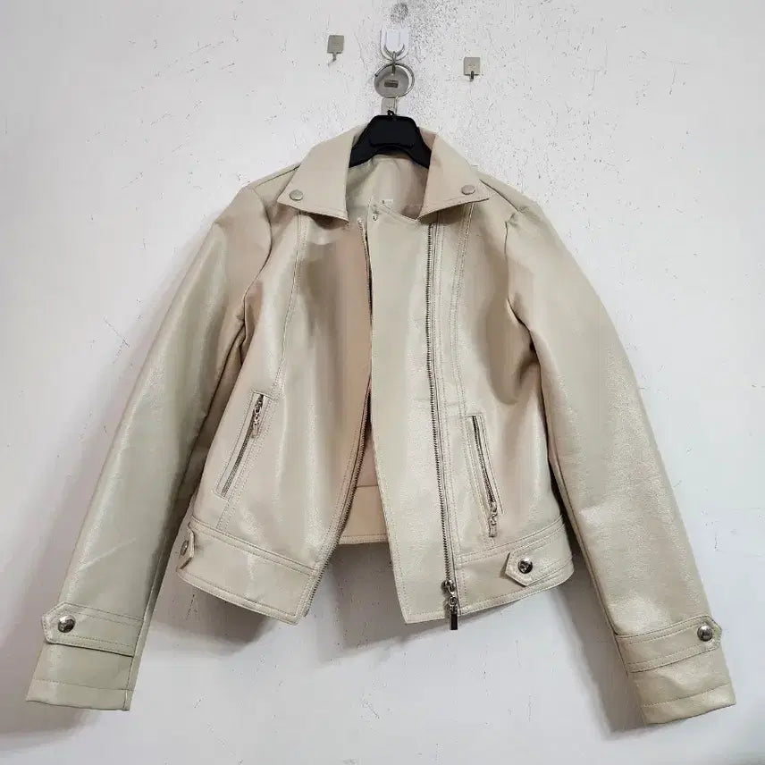 [BUNJANG] Women's Cream Rider Jacket / 여성 라이더 자켓 크림색