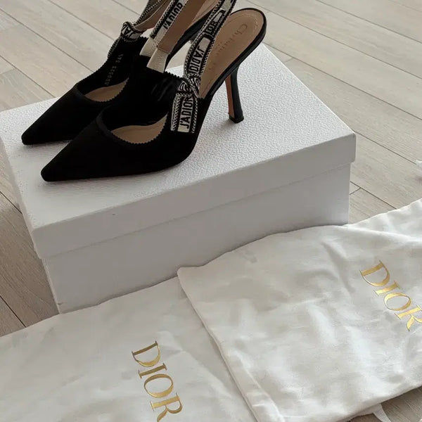 [BUNJANG] Dior J'Adior Black Slingback Pumps / 디올 J'Adior 블랙 슬링백 펌프스