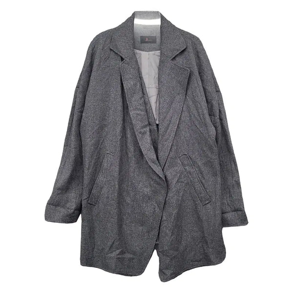 [BUNJANG] JIGOTT Tailored Single Suit Blazer Gray / 지고트 그레이 모던 페미닌 테일러드 싱글 수트 블레이저 85