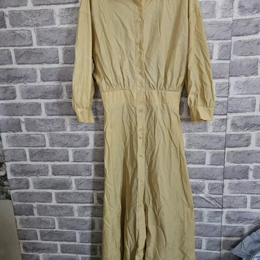 [BUNJANG] ROEM Mustard Beige Batwing Long Dress Size 66 / 로엠 머스타드베이지 가오리원피스66/알뜰한여우