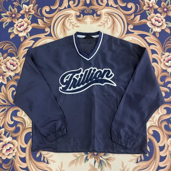 [BUNJANG] Trillion Big Logo Warm-up Navy (M) / (M)트릴리온 Trillion 빅로고 웜업(네이비)