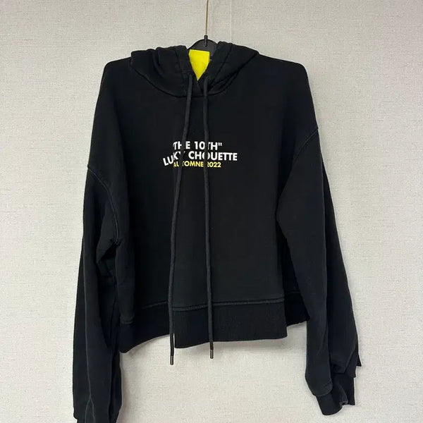 [BUNJANG] Lucky Chouette 10th Anniversary Hoodie Black / 럭키슈에뜨 후드티 블랙 38