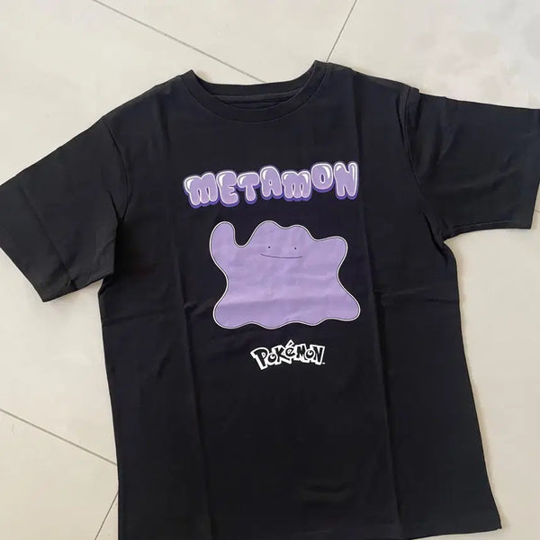 [BUNJANG] OTAKU Pokemon Metamon Print T-Shirt Black / OTAKU 오타쿠 pokemon metamon print tee