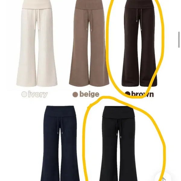[BUNJANG] Folding Pants Set Brown/Black New / 폴딩팬츠 일괄 새상품 브라운/블랙