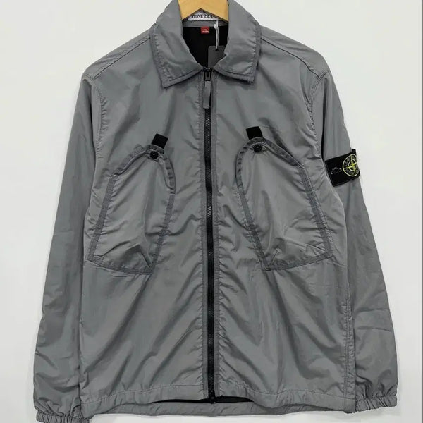 [BUNJANG] Stone Island Nylon Metal Ramy Flock Windbreaker Jacket / 스톤아일랜드 나일론메탈 라미 플락 바람막이 자켓