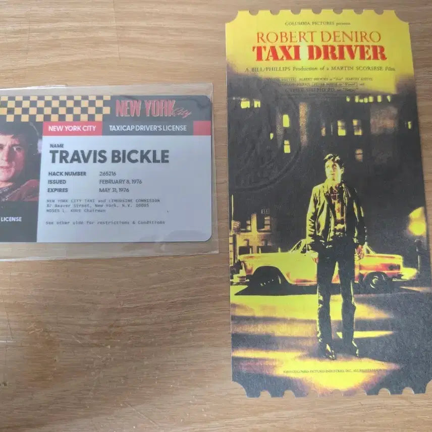 [BUNJANG] Taxi Driver License & Original Ticket Set / 택시드라이버 라이센스+오리지널티켓