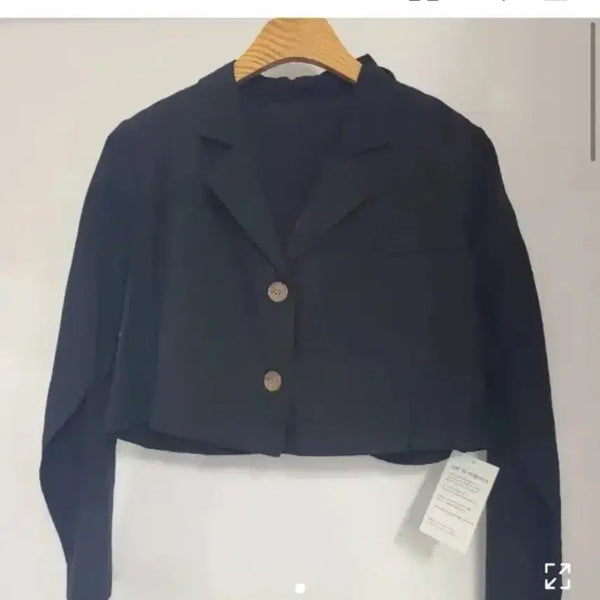 [BUNJANG] Black Crop Jacket / 크롭 블랙자켓