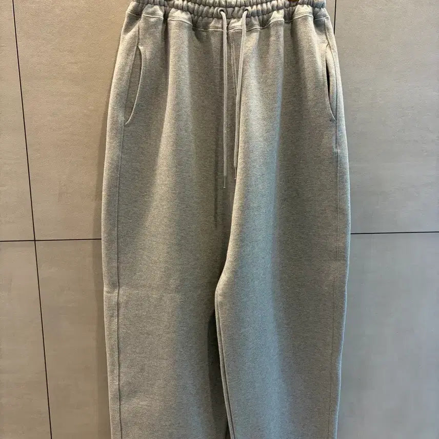 [BUNJANG] Rocord Wide Sweatpants (Gray, M) / 로커드 와이드 스웻팬츠