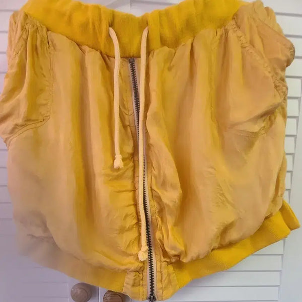 [BUNJANG] Zara Spulus Mustard Mini Skirt / 자라 스플러스 머스타드 미니스커트