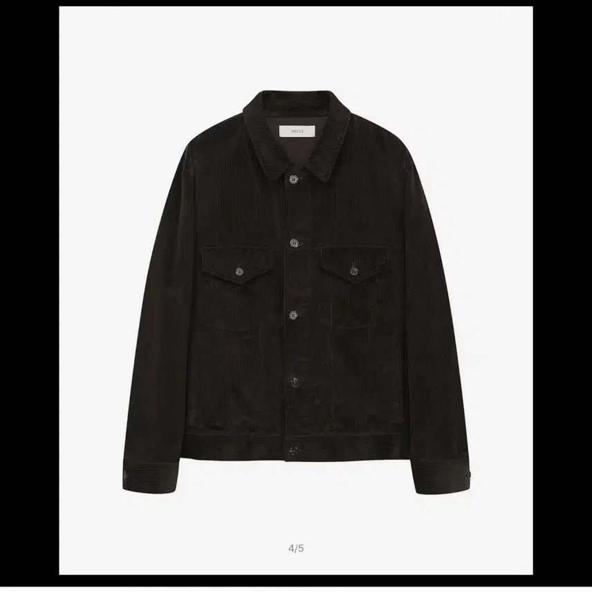 [BUNJANG] Sieg Corderoy Trucker Jacket Brown XL / [시에클] 코듀로이 트러커 자켓 브라운 XL