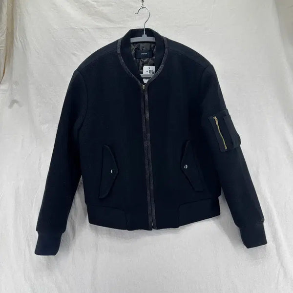 [BUNJANG] System Layered Bomber Jacket M / 한섬 시스템 레이어드 봄버자켓 M