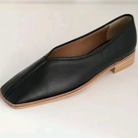 [BUNJANG] Black Square Flat Shoes / 블랙 스퀘어 플랫슈즈 (29센티 -쥬다르)