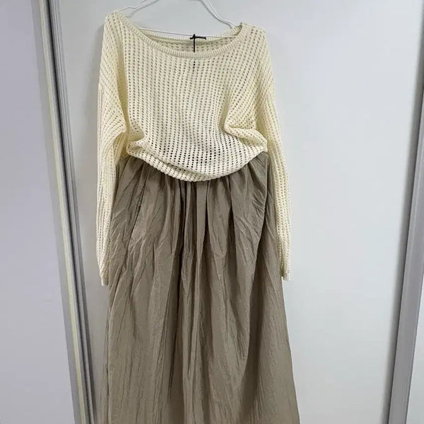 [BUNJANG] Knit Skirt Set / 니트스커트세트