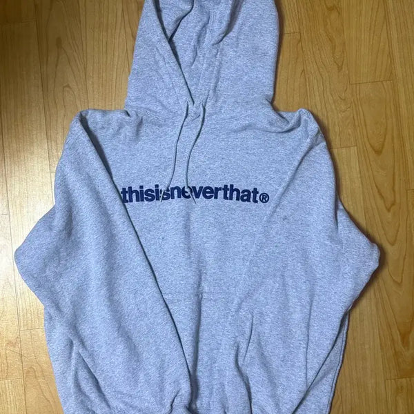 [BUNJANG] thisisneverthat Hooded Sweatshirt Grey M / 디스이즈네버댓 후드티 그레이 M