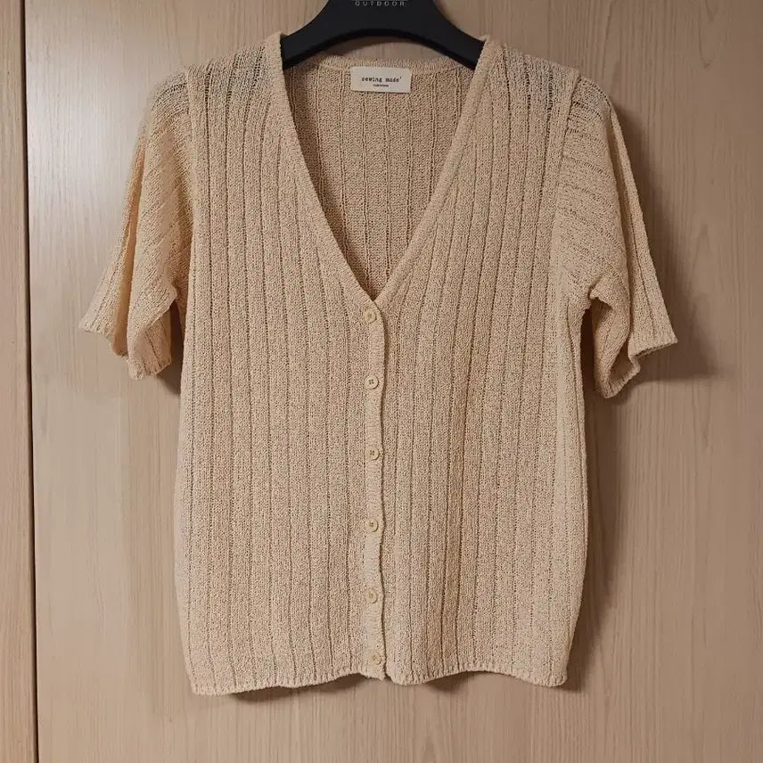 [BUNJANG] Short Sleeve Knit Cardigan / 반팔 니트가디건 55~66 새거