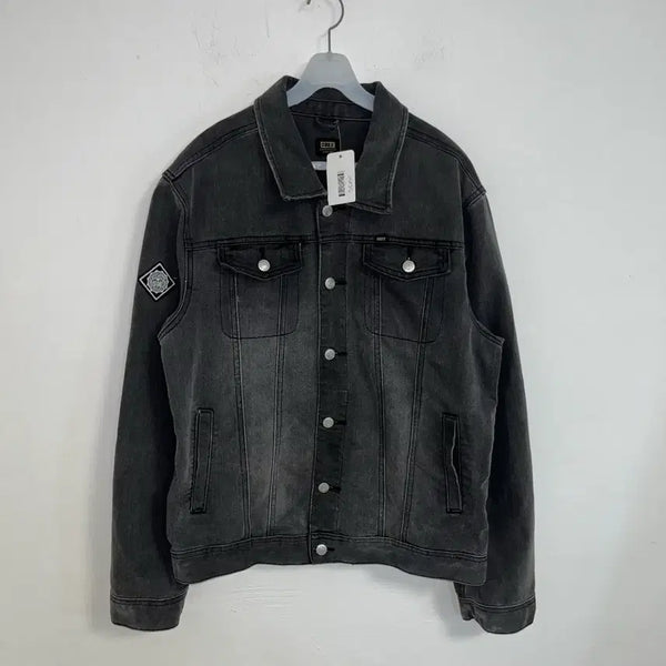 [BUNJANG] OBEY Black Denim Jacket L / 오베이 흑청자켓