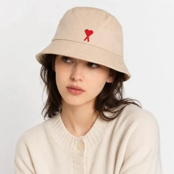 [BUNJANG] AMI Ami Heart Logo Bucket Hat Black / (미사용) AMI 아미 하트 로고 버킷햇 블랙