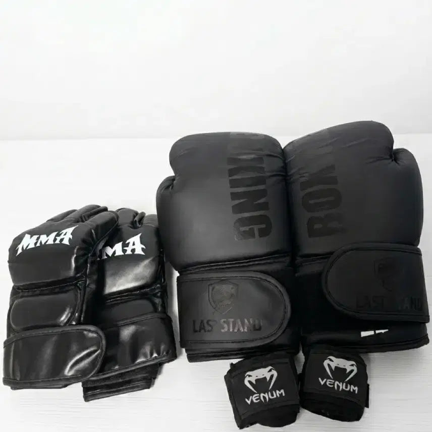 [BUNJANG] Boxing Gloves MMA Gloves Hand Wraps Set / 복싱 글러브 MMA 글러브 핸드랩 세트
