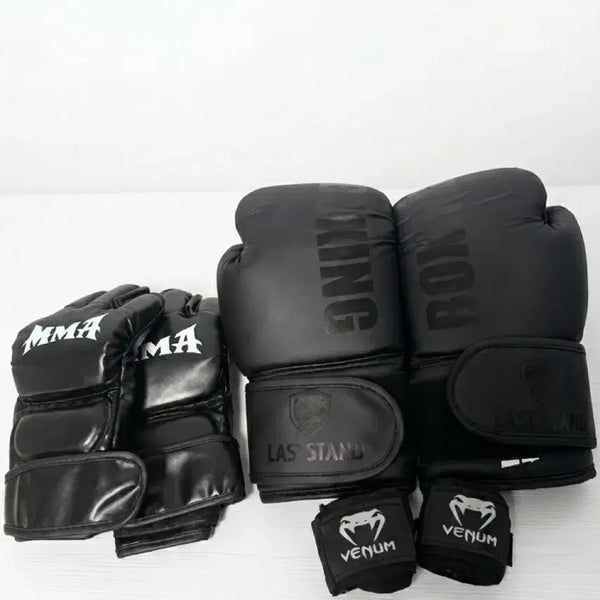 [BUNJANG] Boxing Gloves MMA Gloves Hand Wraps Set / 복싱 글러브 MMA 글러브 핸드랩 세트
