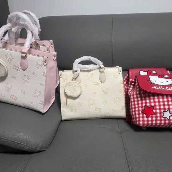[BUNJANG] Hello Kitty Tote Bags (2 Types) + Backpack Bundle Set / 헬로키티 토트백 2종 + 백팩 일괄판매합니다!