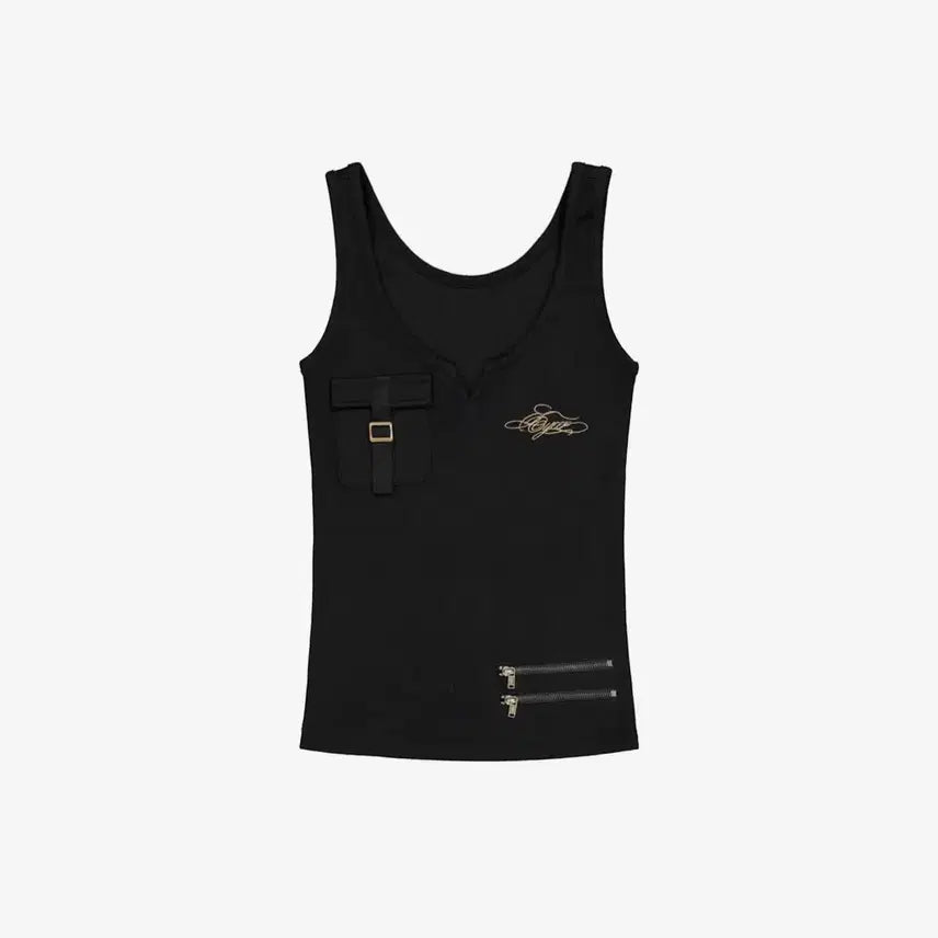 [BUNJANG] Eyeer Ribbed Sleeveless Zipper Top / eyeer 이와이이알 ribbed sleeveless 지퍼 슬리브리스