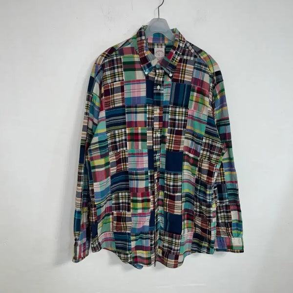 [BUNJANG] Brooks Brothers Patchwork Shirt / 브룩스브라더스 패치워크 셔츠