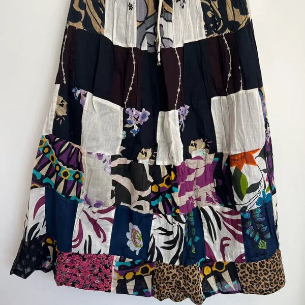 [BUNJANG] Vintage Indian Patch Skirt / 빈티지 인도 패치 스커트
