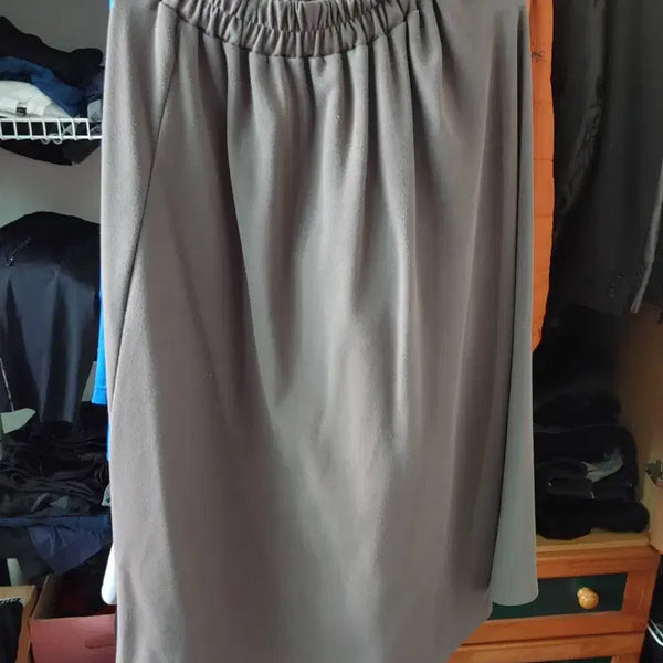 [BUNJANG] Comfortable Long Skirt Beige Khaki / 롱스커트 베이지카키