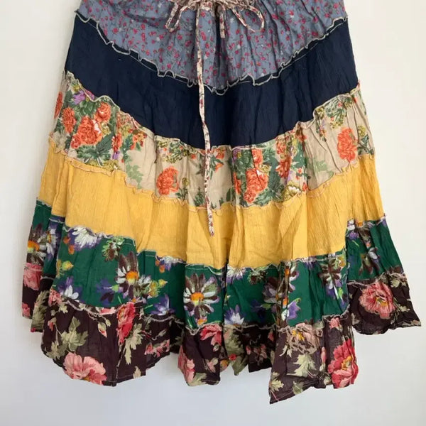 [BUNJANG] Vintage Patch Midi Skirt / 빈티지 패치 스커트 (빈티지샵 구매, 미착용)