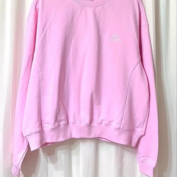 [BUNJANG] VRM Pink Sweatshirt / (새상품) VRM 핑크 맨투맨 55-66반 티셔츠