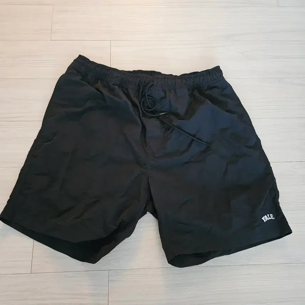 [BUNJANG] Yale Nylon Half Beach Shorts Black / 예일 나일론 하프 비치 쇼츠 블랙