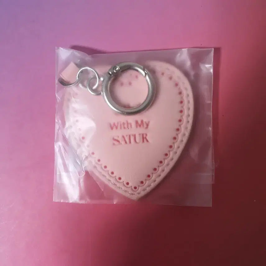 [BUNJANG] Atte x Setter Satur Collaboration Mirror Keyring Pink / 아떼X세터 satur 콜라보 거울 키링 핑크 미개봉 새상품