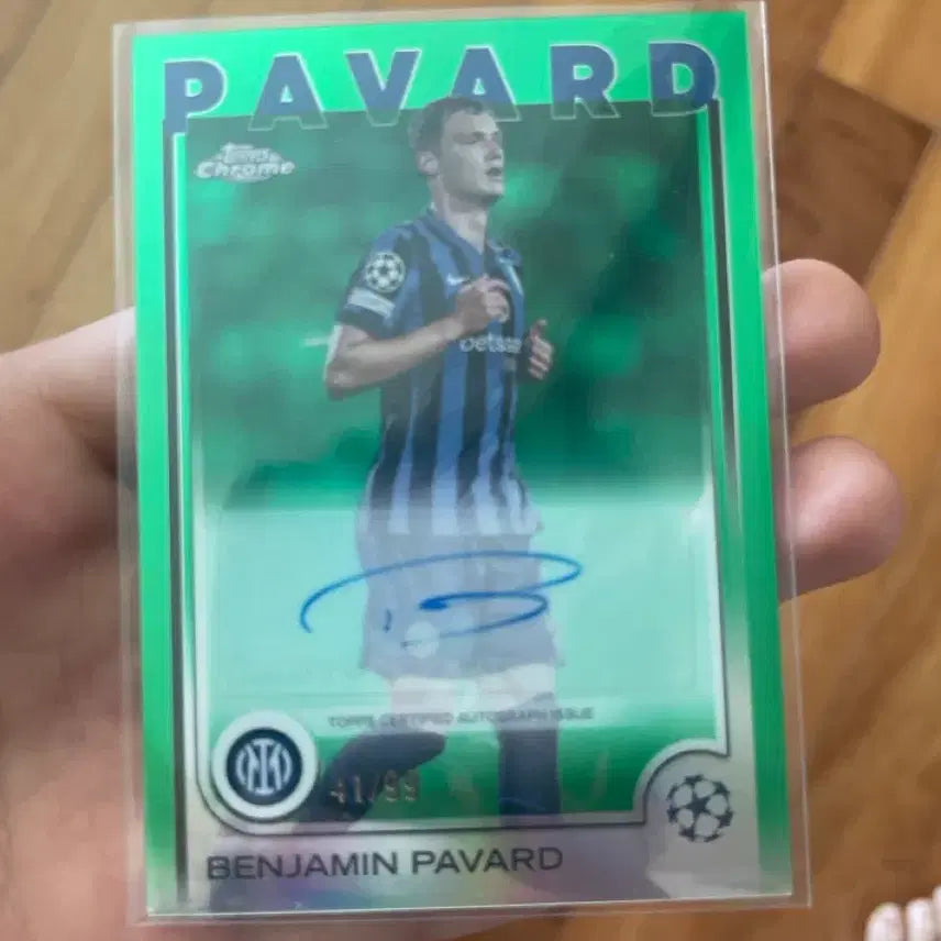 [BUNJANG] Benjamin Paved Tops Chrome Signed Card 41/99 / 벤자민 파바드 탑스 크롬 사인 카드 41/99