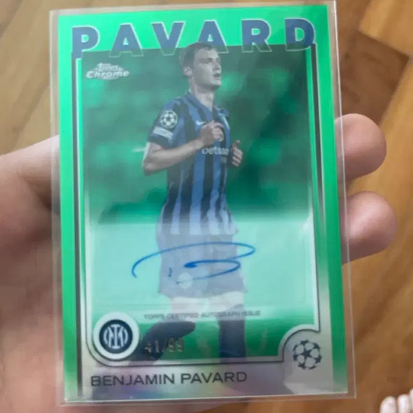 [BUNJANG] Benjamin Paved Tops Chrome Signed Card 41/99 / 벤자민 파바드 탑스 크롬 사인 카드 41/99