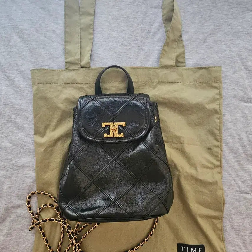[BUNJANG] Time Natural Cowhide Leather Backpack / 타임 소가죽 백팩  구입가 49만