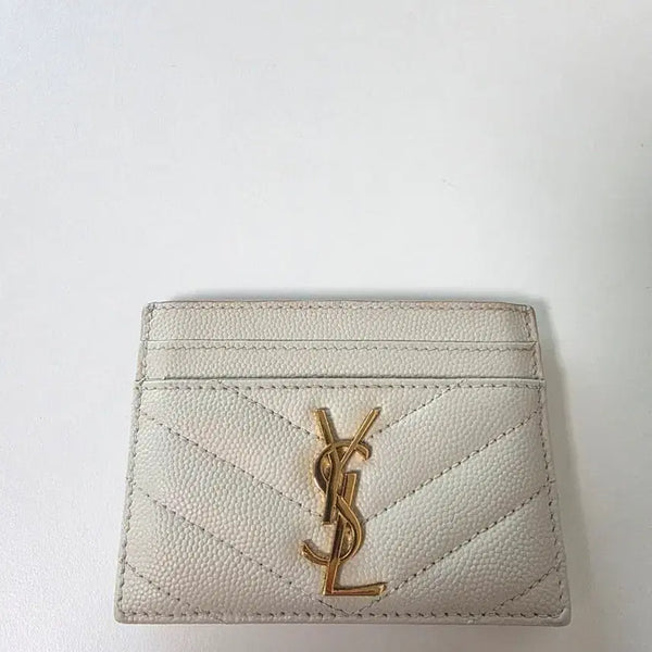 [BUNJANG] Saint Laurent Matelassé Card Wallet / [정품] 생로랑 마틀라세 카드 지갑