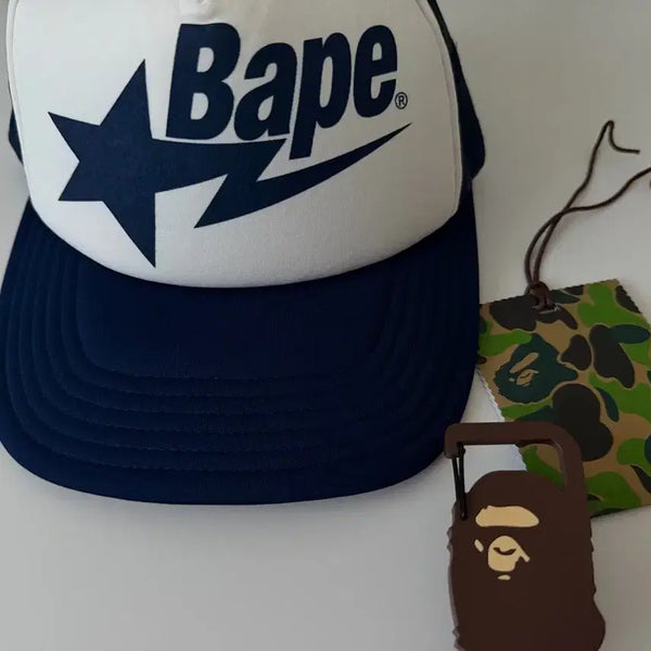 [BUNJANG] BAPE Star Mesh Cap Navy BAPE Ball Cap / 베이프 스타 메쉬캡 네이비 베이프 모자 베이프 볼캡