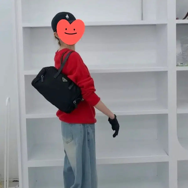 [BUNJANG] Prada Tessuto Nylon Bowling Bag Shoulder Bag / 프라다 테수토 나일론 볼링백 숄더백