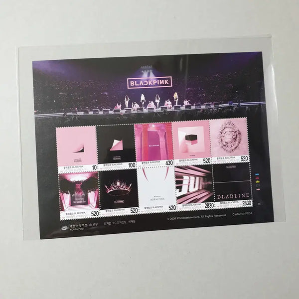 [BUNJANG] Blackpink Stamp Sheet (Full/First Day Cover) / 블랙핑크 우표 (전지/안내장)