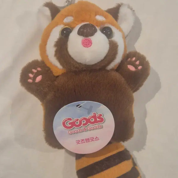 [BUNJANG] Goods & Goods Red Panda Plush Keychain / 굿즈앤굿즈 레서판다 인형 키링 라쿤 인형뽑기