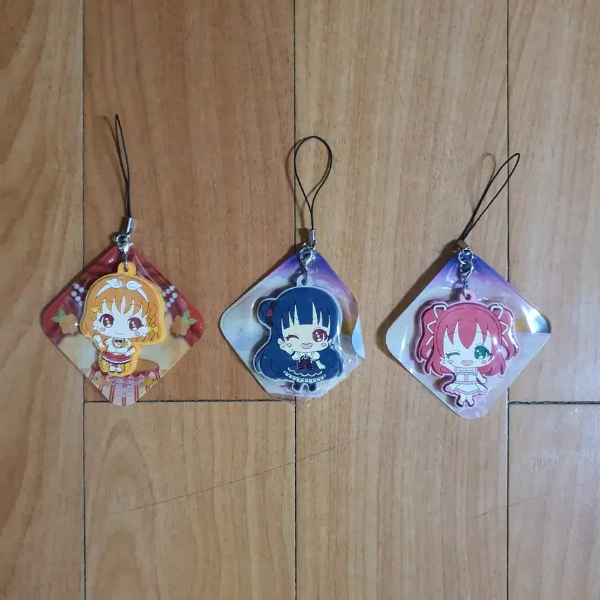 [BUNJANG] Love Live! Sunshine!! Chika & Ruby & Yoshiko Trading Rubber Strap / 러브라이브 선샤인 치카 & 루비 & 요시코 트레이딩 러버 스트랩