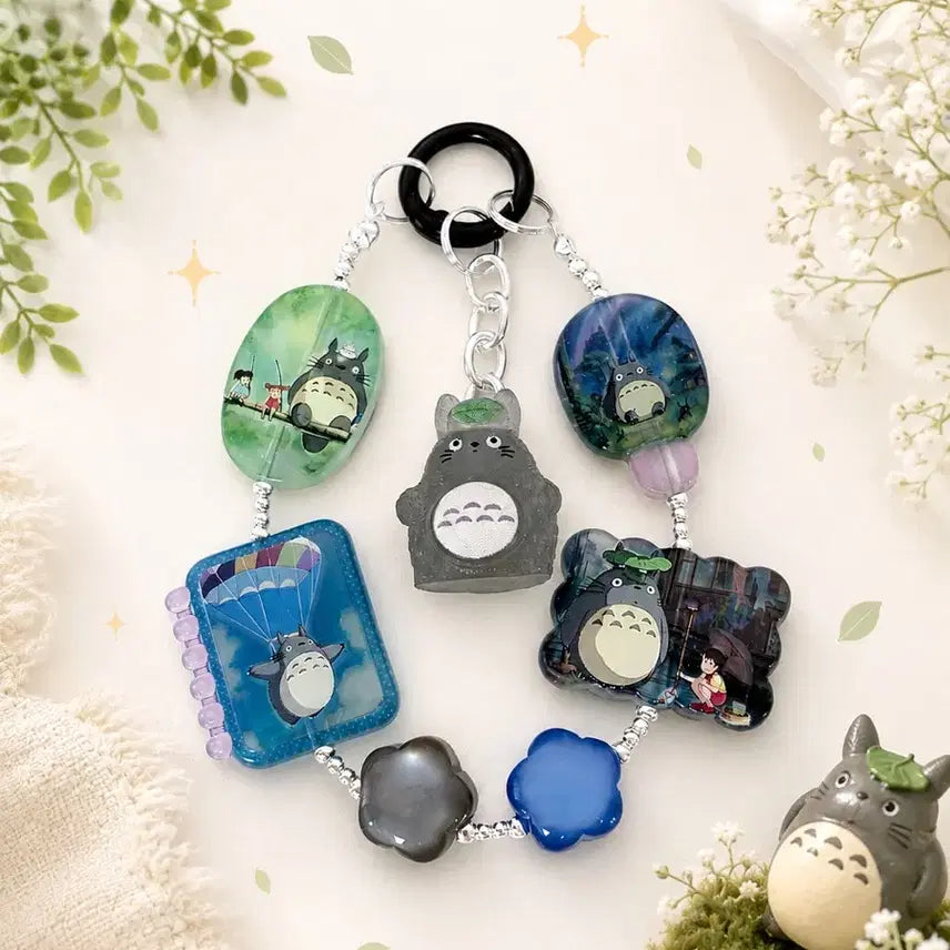 [BUNJANG] Glow-in-the-dark Totoro Charm / 광변 야광 토토로 키링
